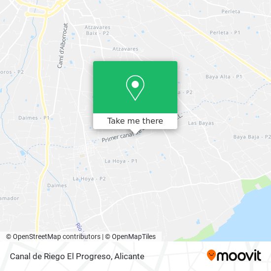 Canal de Riego El Progreso map
