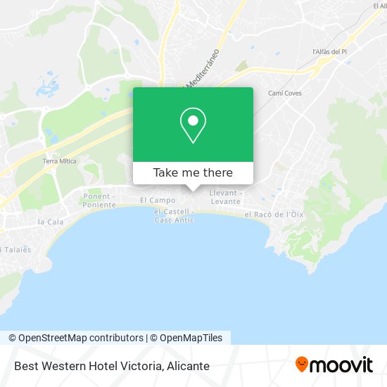 Best Western Hotel Victoria map