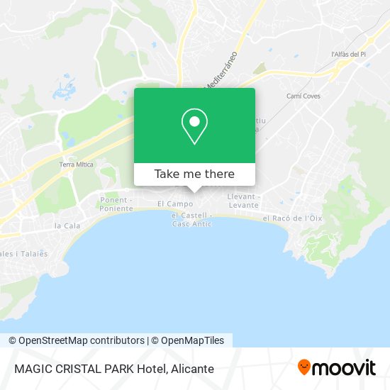 MAGIC CRISTAL PARK Hotel map