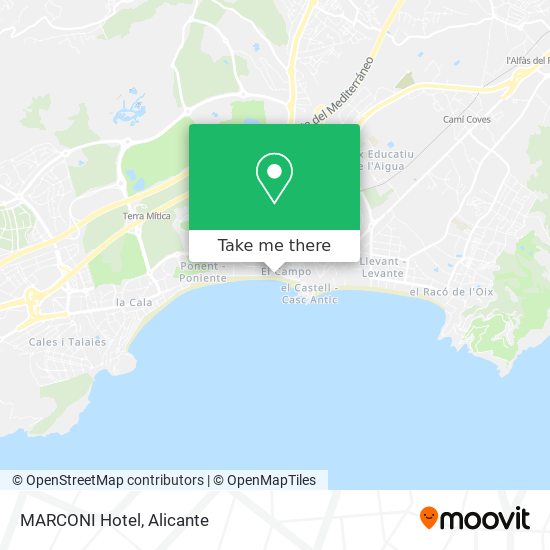 MARCONI Hotel map