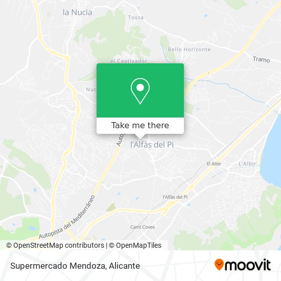 mapa Supermercado  Mendoza