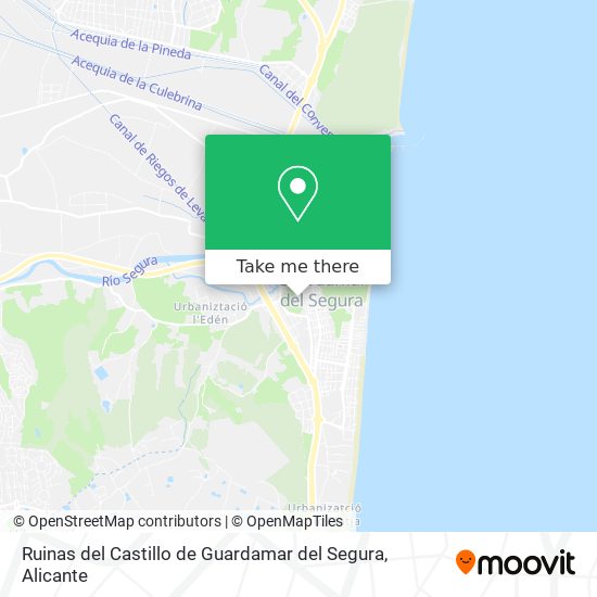 Ruinas del Castillo de Guardamar del Segura map