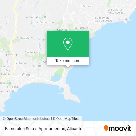 Esmeralda Suites Apartamentos map