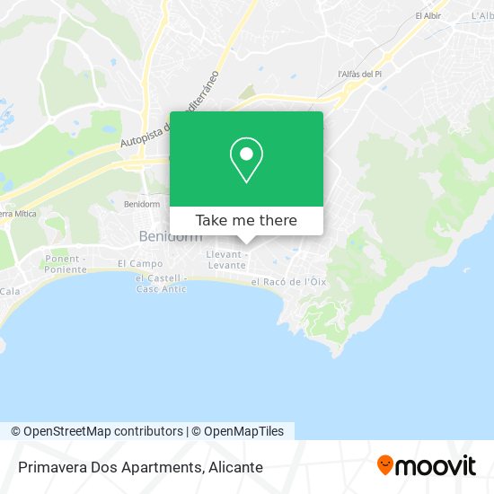 Primavera Dos Apartments map