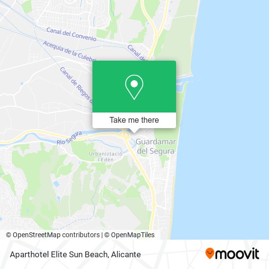 Aparthotel Elite Sun Beach map
