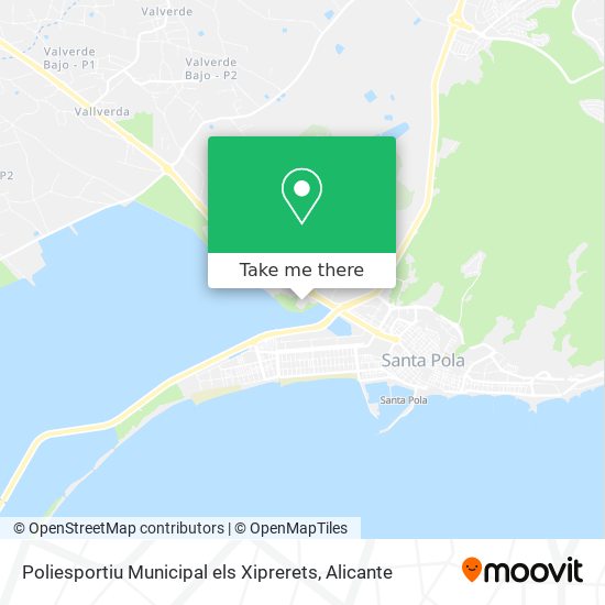 Poliesportiu Municipal els Xiprerets map