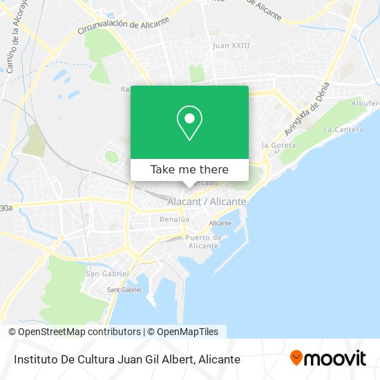 Instituto De Cultura Juan Gil Albert map