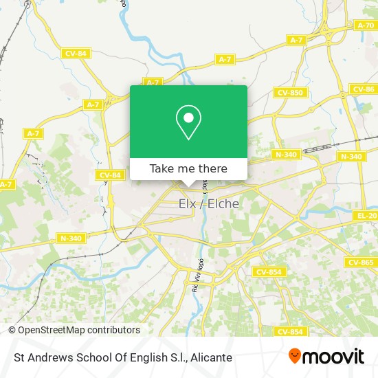 St Andrews School Of English S.l. map