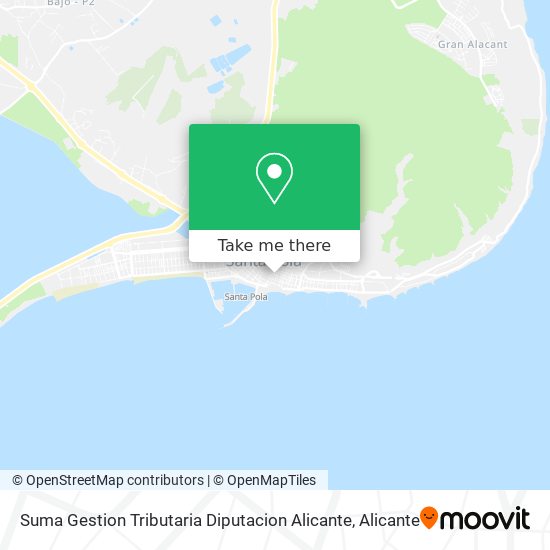Suma Gestion Tributaria Diputacion Alicante map