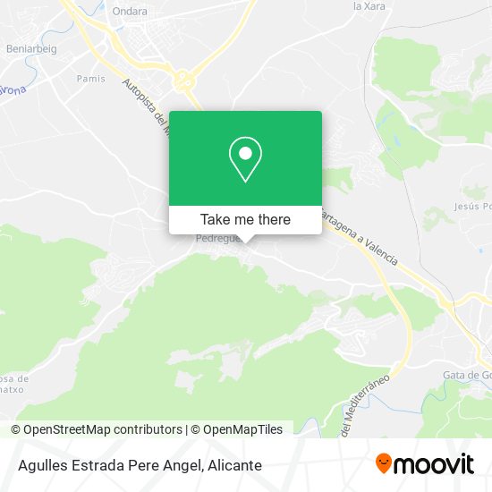 Agulles Estrada Pere Angel map