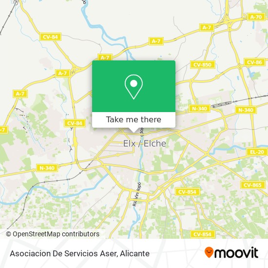 mapa Asociacion De Servicios Aser