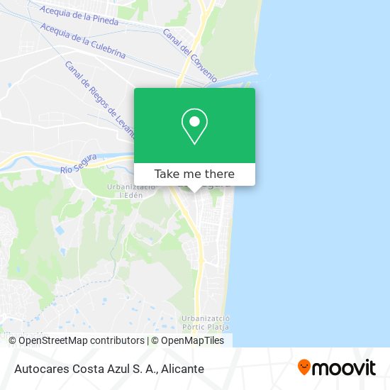 Autocares Costa Azul S. A. map