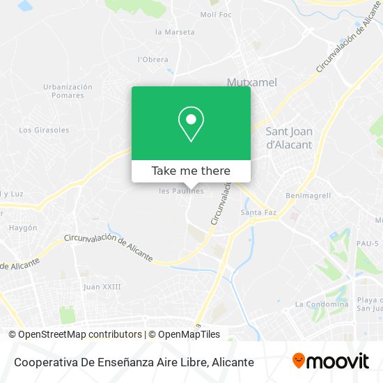 Cooperativa De Enseñanza Aire Libre map