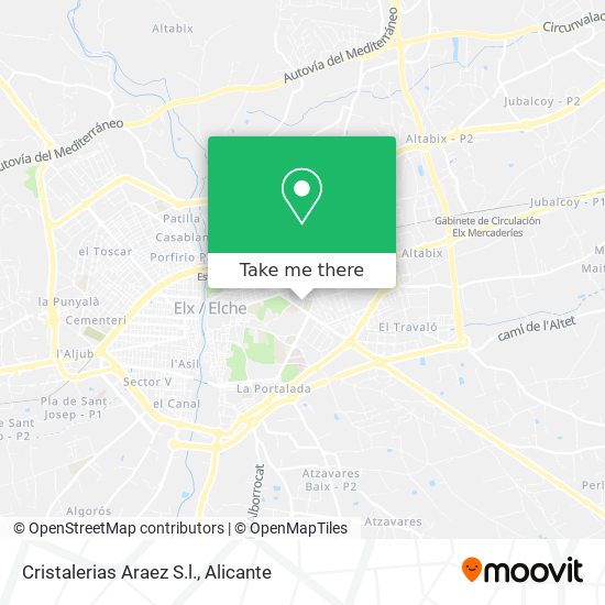 Cristalerias Araez S.l. map