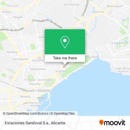 Estaciones Sandoval S.a. map