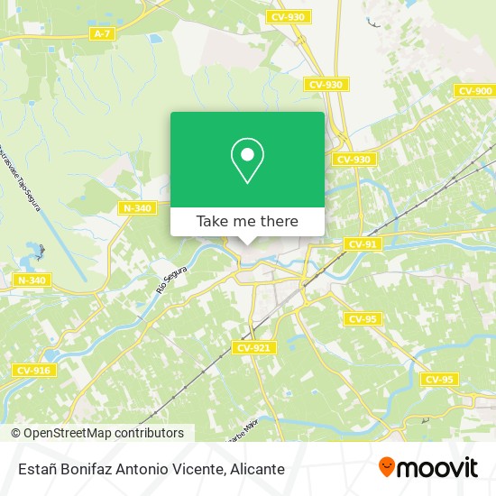 Estañ Bonifaz Antonio Vicente map