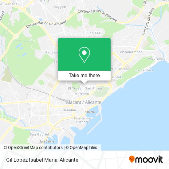 Gil Lopez Isabel Maria map