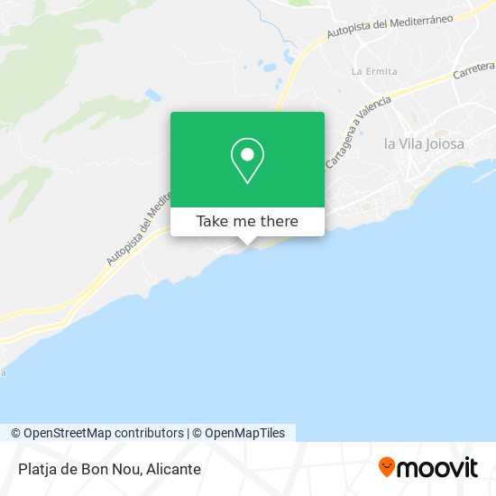 Platja de Bon Nou map