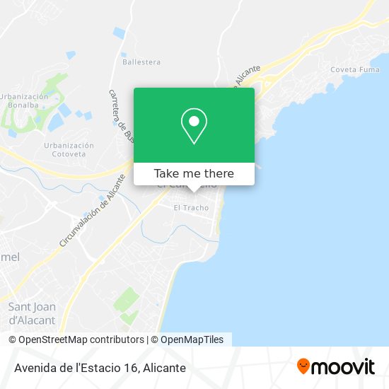 Avenida de l'Estacio 16 map