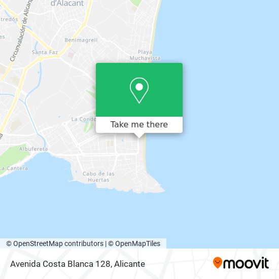 mapa Avenida Costa Blanca 128