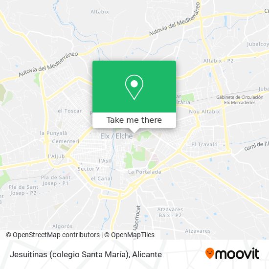 Jesuitinas (colegio Santa María) map