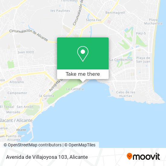 Avenida de Villajoyosa 103 map