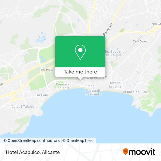 Hotel Acapulco map