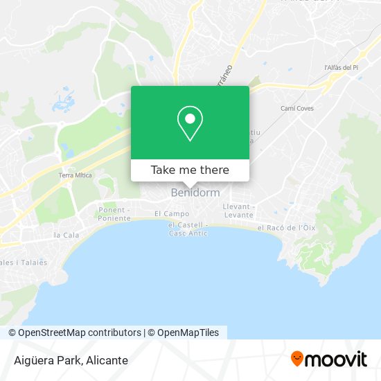 Aigüera Park map