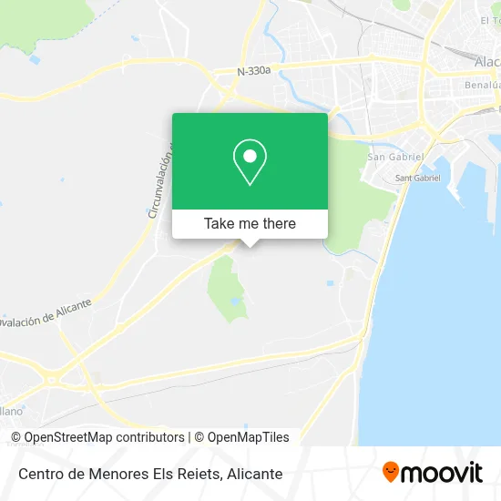 Centro de Menores Els Reiets map