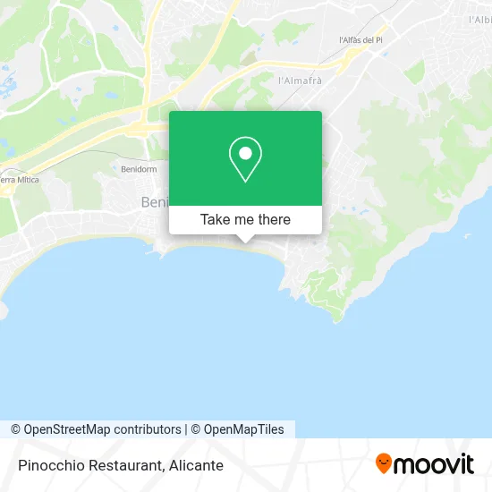 Restaurant Pinocchio map