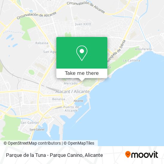Parque de la Tuna - Parque Canino map
