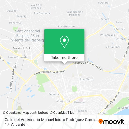 Calle del Veterinario Manuel Isidro Rodríguez García 17 map