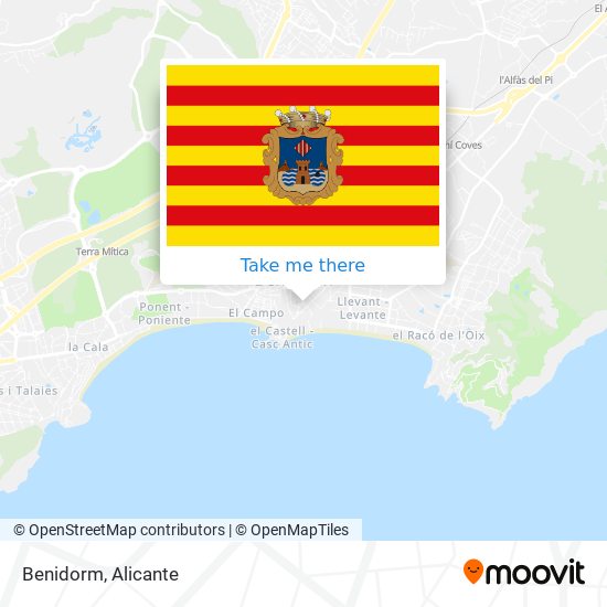 Benidorm map