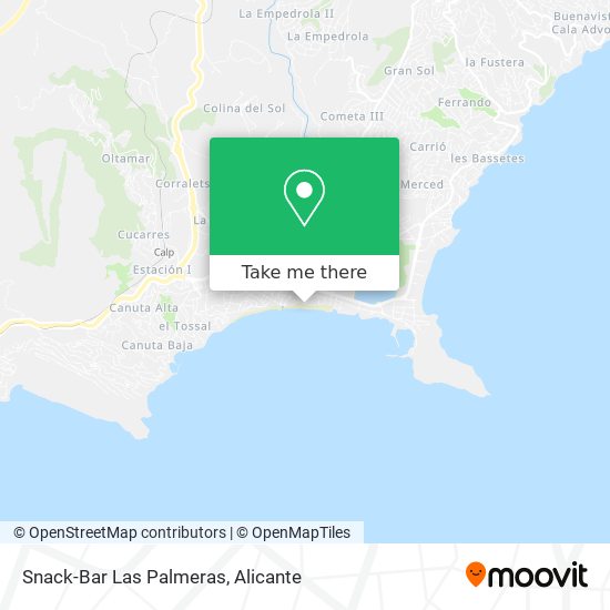 Snack-Bar Las Palmeras map
