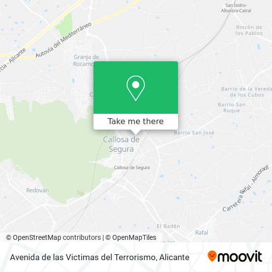 Avenida de las Victimas del Terrorismo map