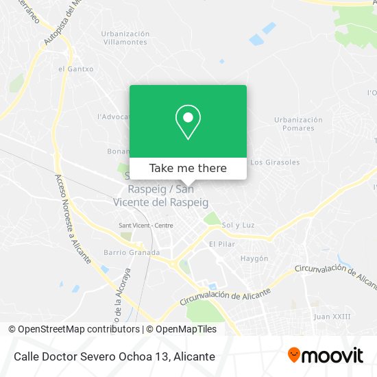 Calle Doctor Severo Ochoa 13 map