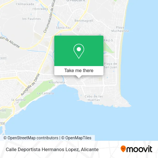 Calle Deportista Hermanos Lopez map