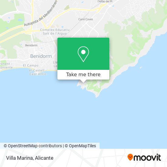 Villa Marina map