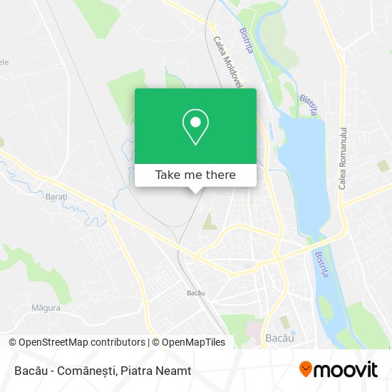 Bacău - Comănești map