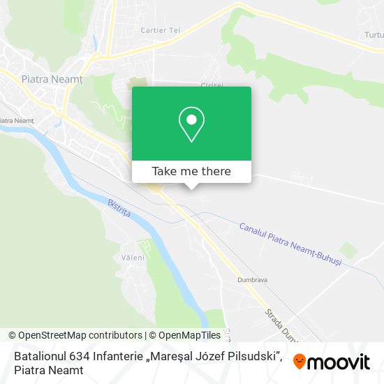 Batalionul 634 Infanterie „Mareşal Józef Pilsudski” map