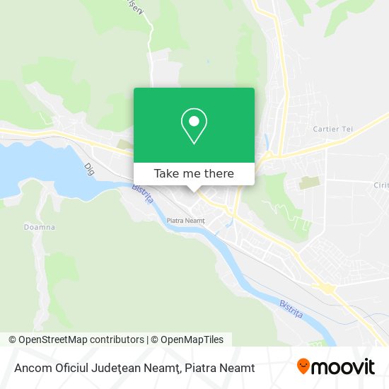 Ancom Oficiul Judeţean Neamţ map