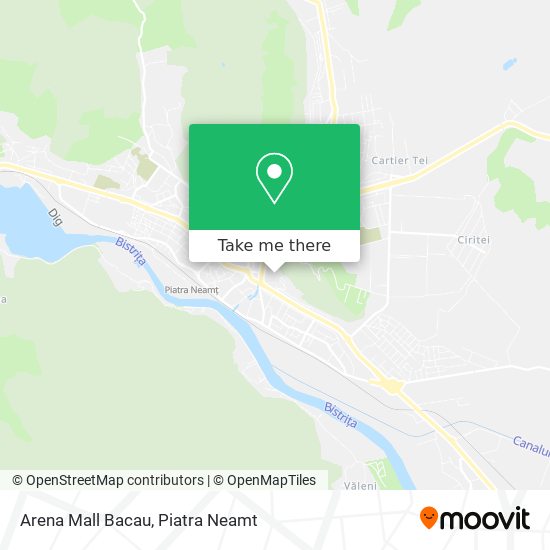 Arena Mall Bacau map