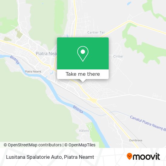 Lusitana Spalatorie Auto map