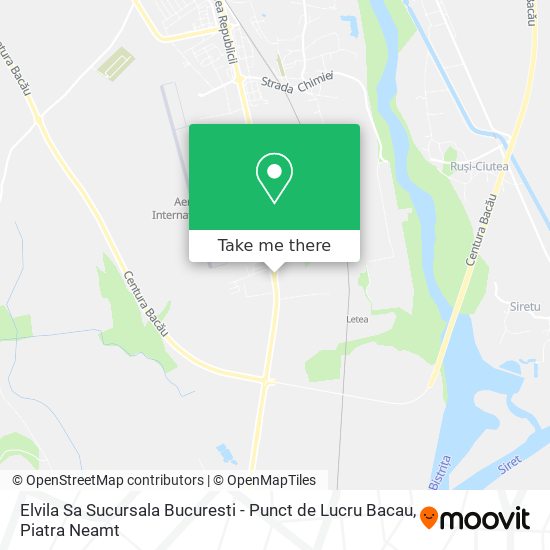 Elvila Sa Sucursala Bucuresti - Punct de Lucru Bacau map