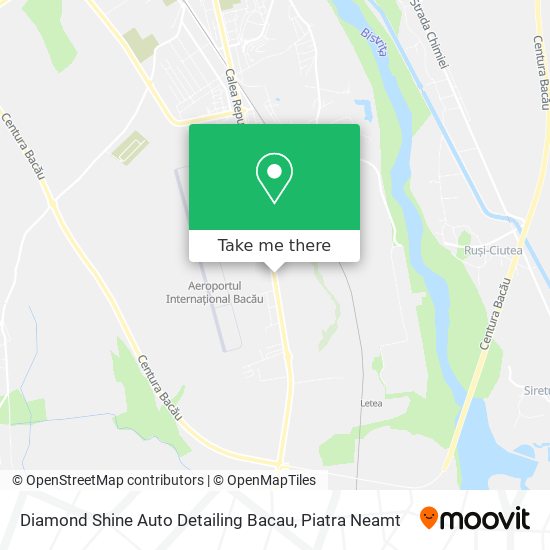 Diamond Shine Auto Detailing Bacau map