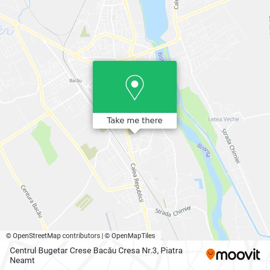Centrul Bugetar Crese Bacău Cresa Nr.3 map
