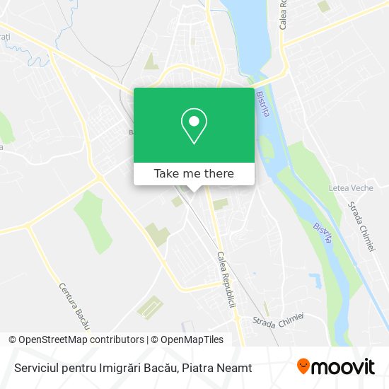 Serviciul pentru Imigrări Bacău map
