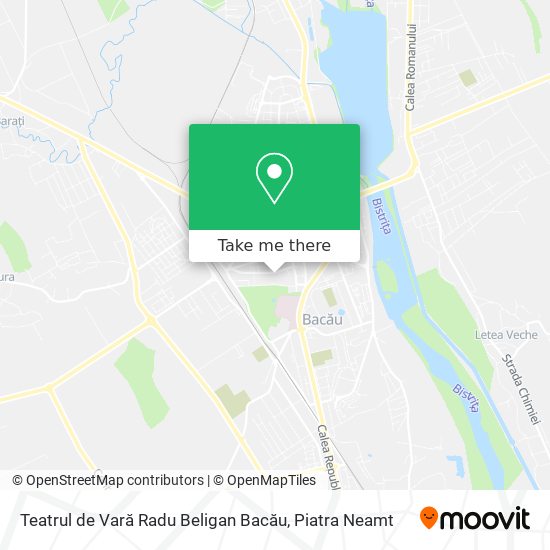 Teatrul de Vară Radu Beligan Bacău map