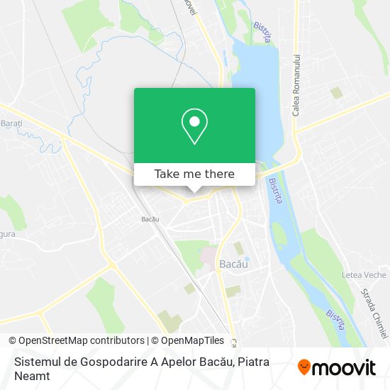 Sistemul de Gospodarire A Apelor Bacău map