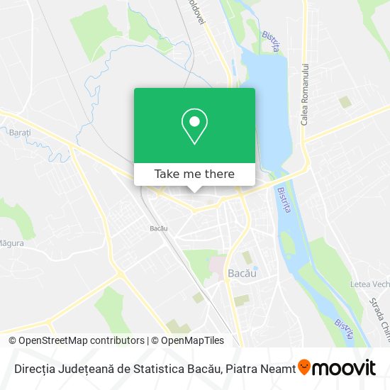 Direcția Județeană de Statistica Bacău map